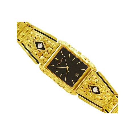 natural gold nugget watch